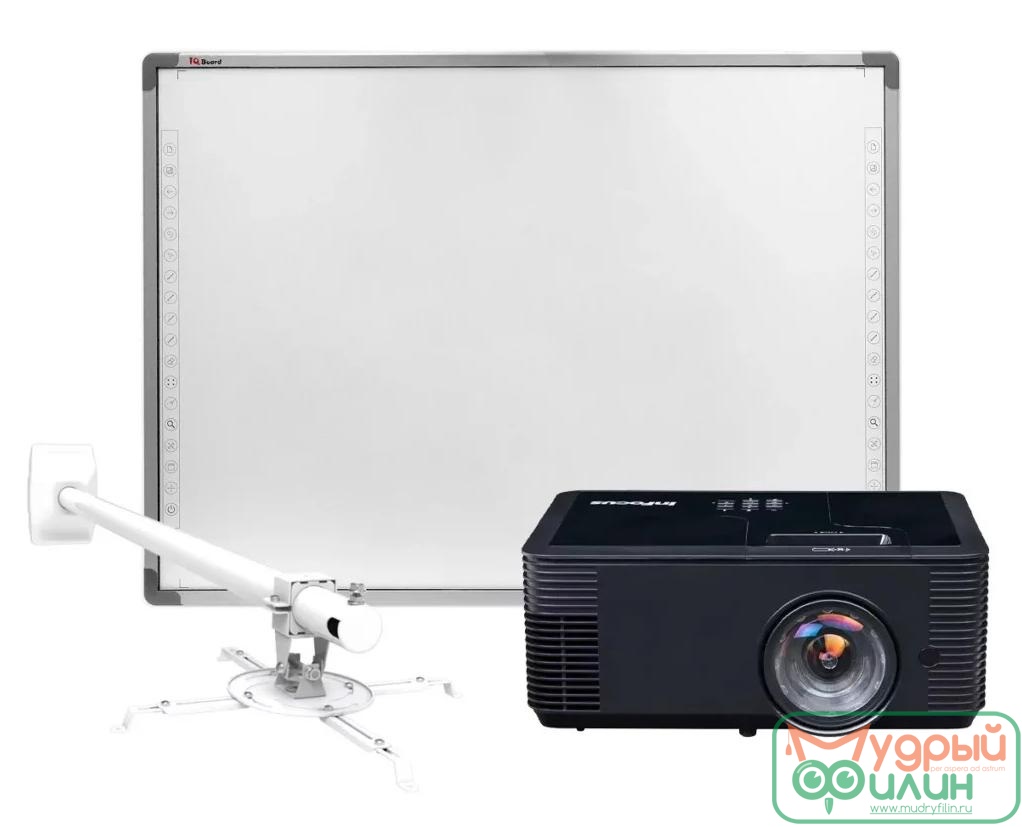 Интерактивный Комплект - Интерактивная доска RPT087-20 + Проектор IN134ST - 1
