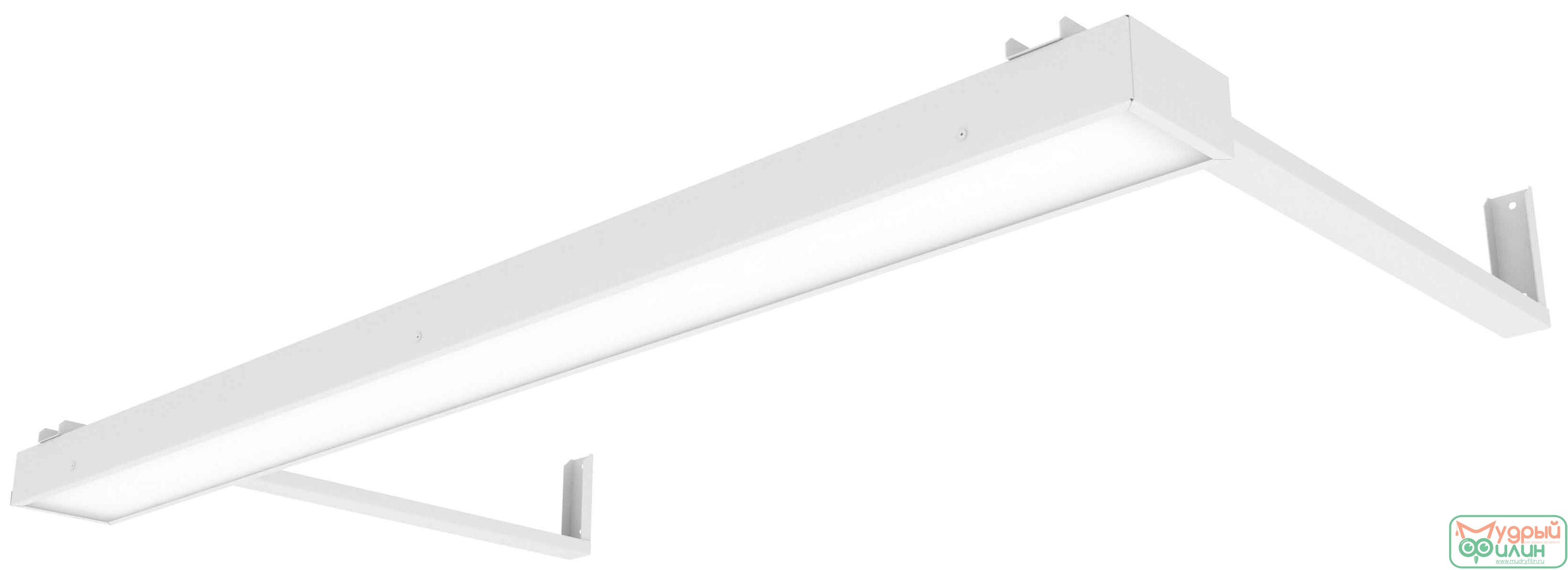 Светодиодный светильник ДПО Премиум для школьных досок, 3950К, Вартон, Цвет Белый - 1