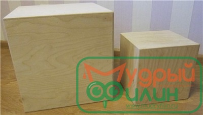Куб деревянный, 20 см - 1