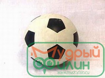 Мяч ФУТБОЛ, 20 см, резина, Россия - 1
