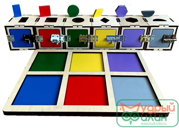 Деревянная коробочка Монтессори (Монтессори) - 1